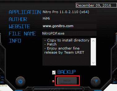 file patch nitro pro
